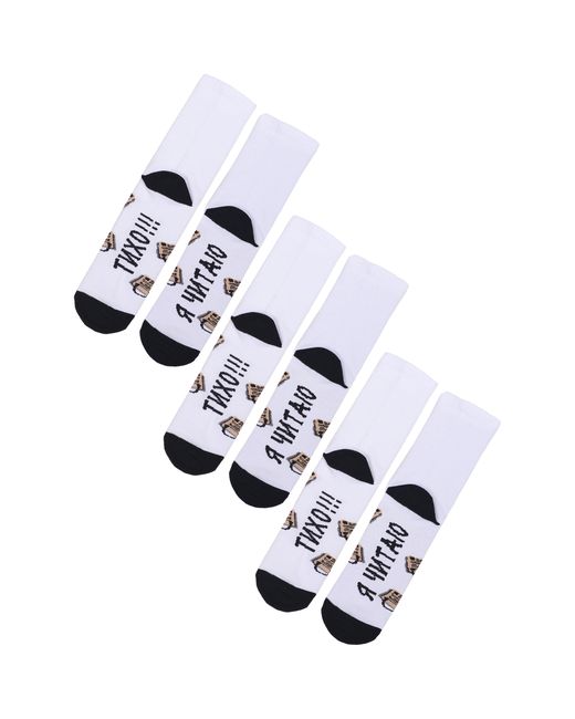 Flappers Peppers Комплект носков мужских 3-ФПСМ белых