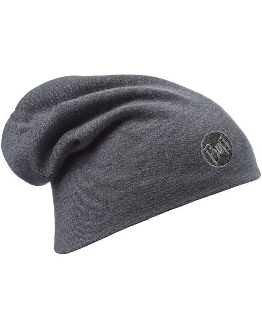 Buff Шапка-бини унисекс Heavyweight Merino Wool Hat solid grey