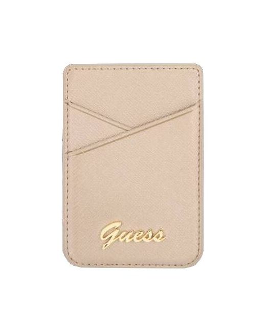 Guess Кредитница унисекс CG Mobile Wallet Cardslot Magsafe золотая