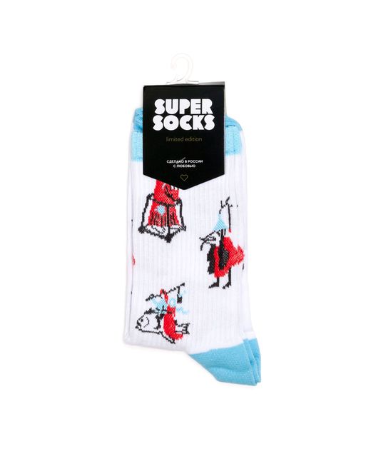Super socks Носки унисекс Super-Socks-Ieronim-Bosh голубые красные черные