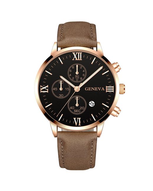 Geneva Наручные часы унисекс 211103-10 коричневые