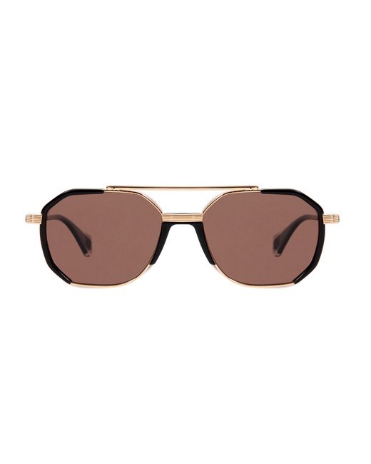 Gigibarcelona Солнцезащитные очки GRANT коричневые