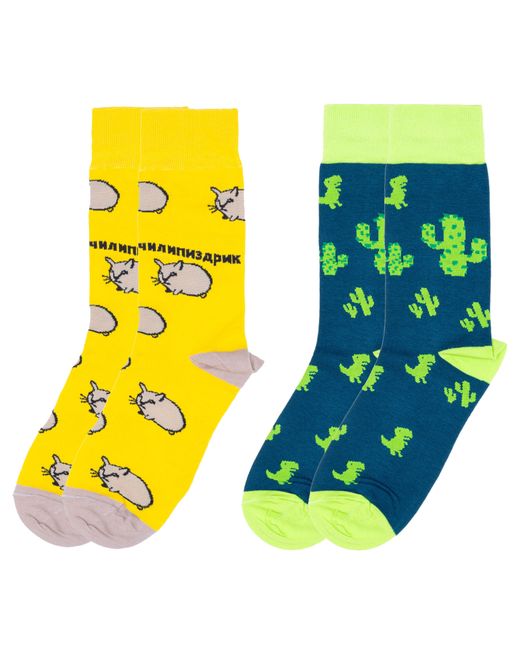 St. Friday Комплект носков унисекс Странные существа разноцветных