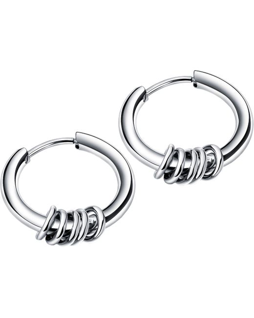 DG Jewelry Серьги-кольца из стали