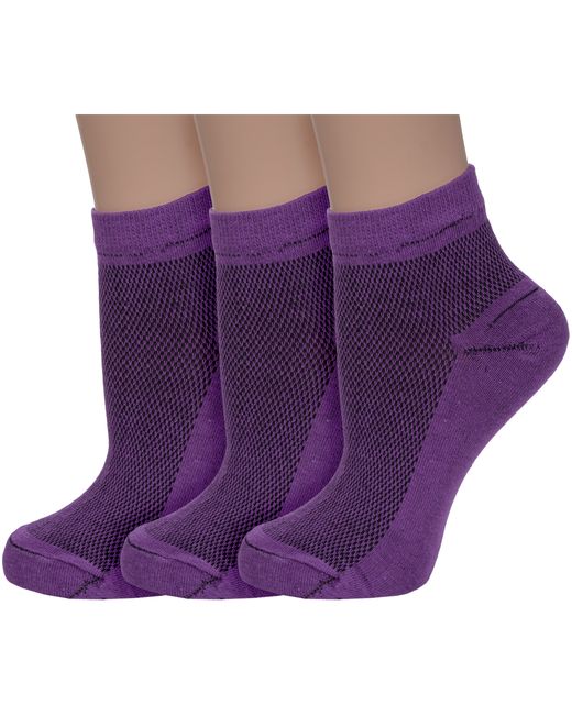 Альтаир Комплект носков женских 3-С82 фиолетовых
