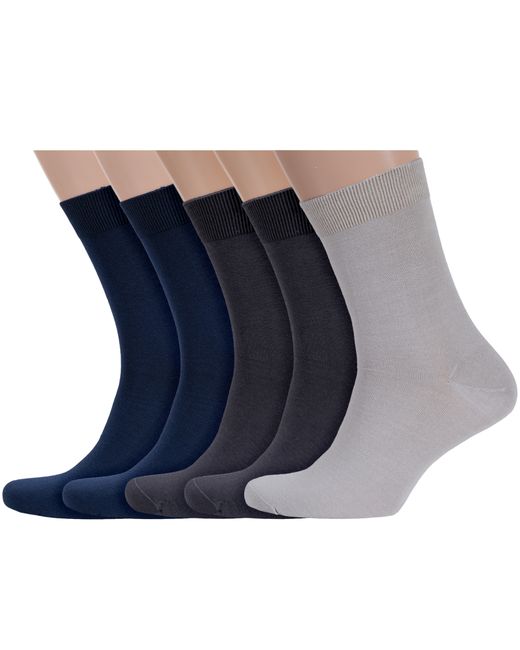 RuSocks Комплект носков мужских 5-М-1134 разноцветных