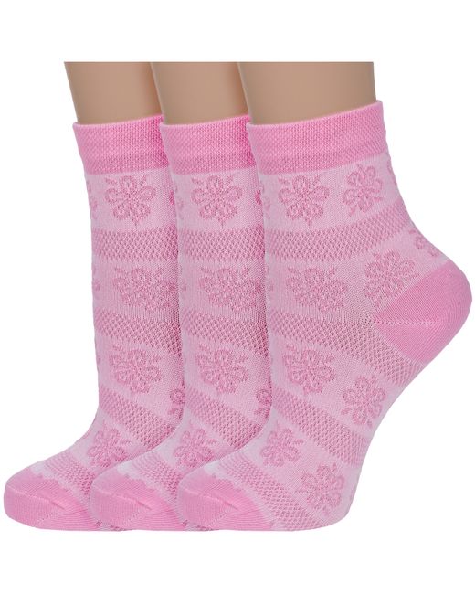 Альтаир Комплект носков женских 3-С117 розовых
