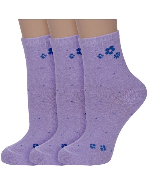 Альтаир Комплект носков женских 3-С47 фиолетовых