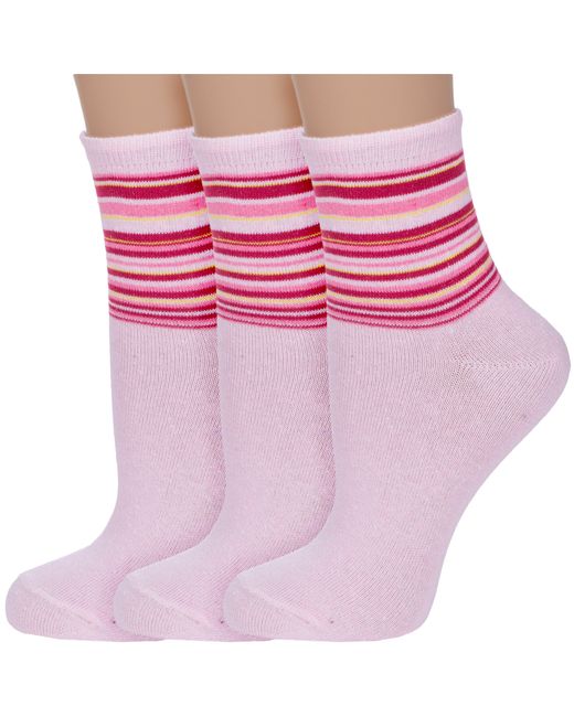 Альтаир Комплект носков женских 3-С46 розовых