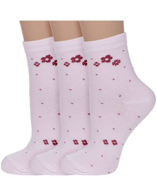 Альтаир Комплект носков женских 3-С47 розовых
