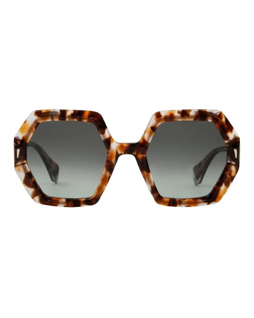Gigibarcelona Солнцезащитные очки ORCHID серые