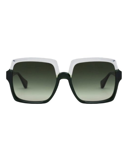 Gigibarcelona Солнцезащитные очки VIVIENNE зеленые