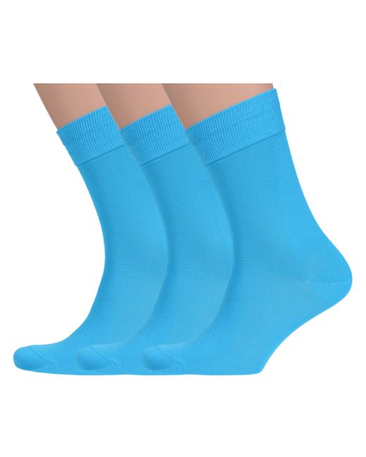 Lorenzline Комплект носков мужских 3-К1 бирюзовых