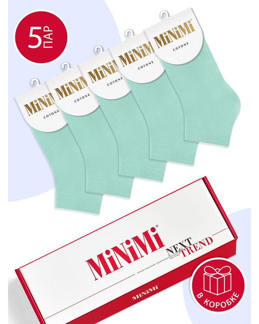 Minimi Комплект носков женских MINI COTONE 1201-5 зеленых
