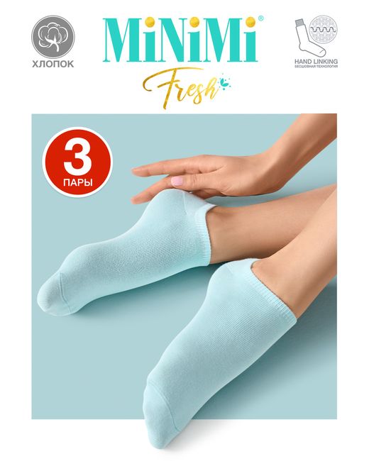 Minimi Комплект носков женских MINI FRESH 4102-3 зеленых