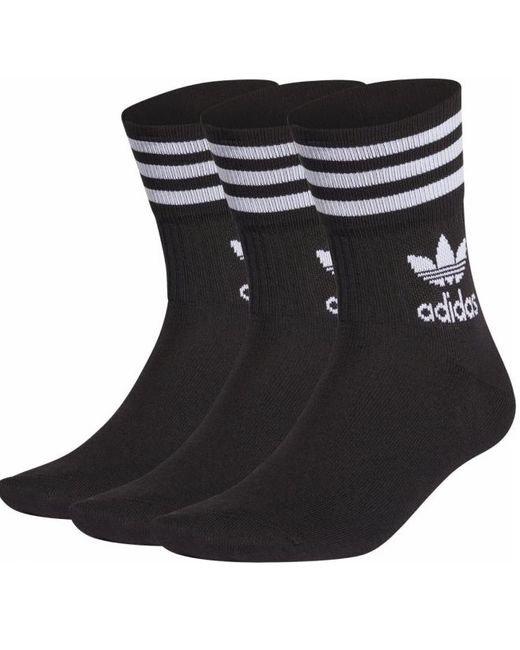 Adidas Комплект носков мужских черный RU