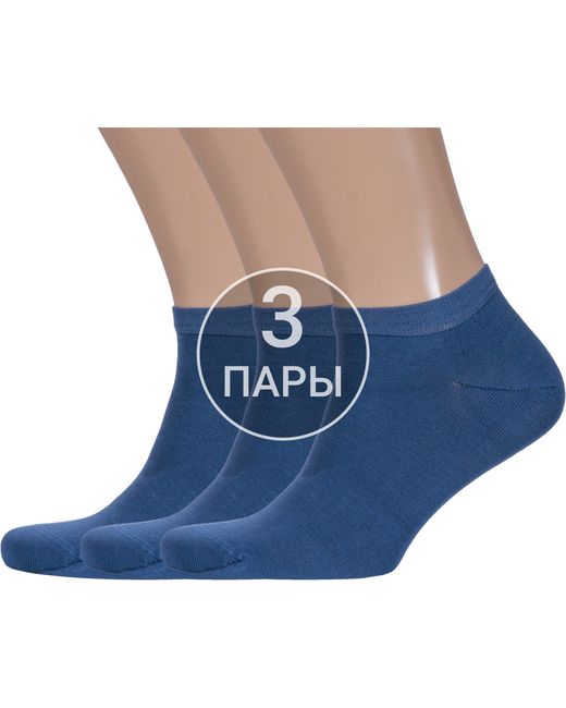RuSocks Комплект носков мужских 3-М3-24737 синих