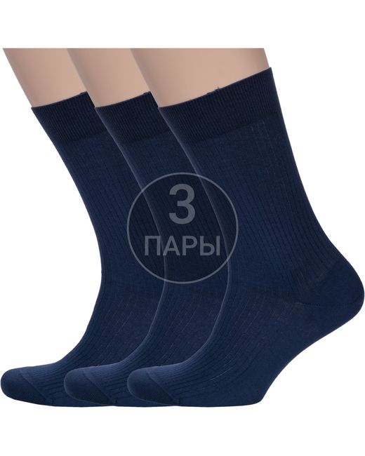 RuSocks Комплект носков мужских 3-М3-11946 синих