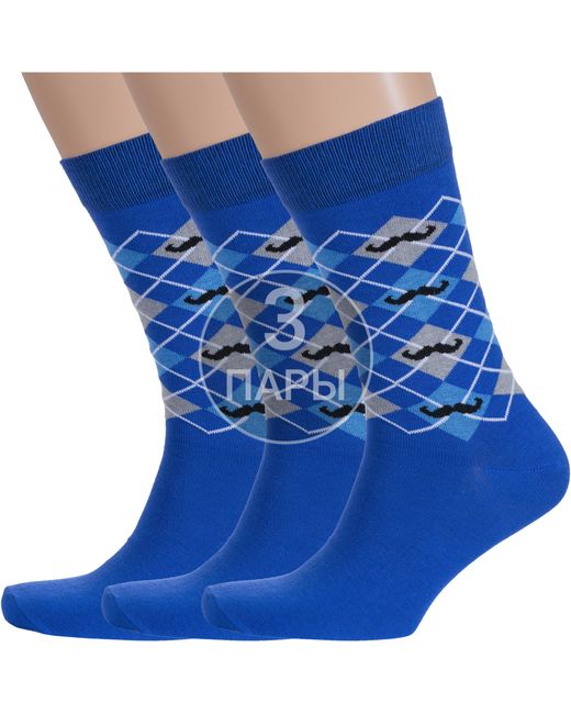 Борисоглебский трикотаж Комплект носков мужских 3-4С234 синих