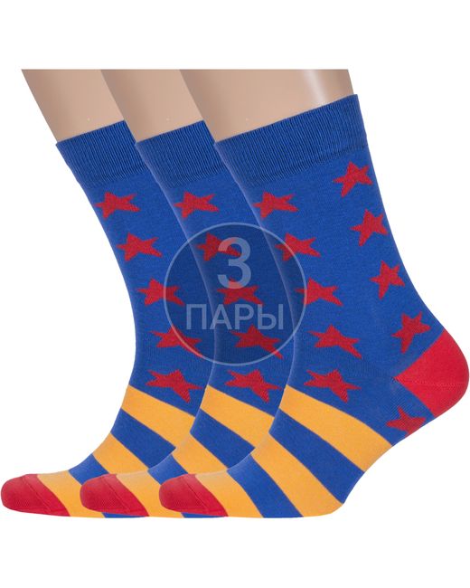 Борисоглебский трикотаж Комплект носков мужских 3-4СК разноцветных