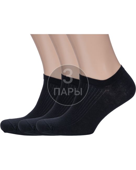 RuSocks Комплект носков мужских 3-М3-23716 черных