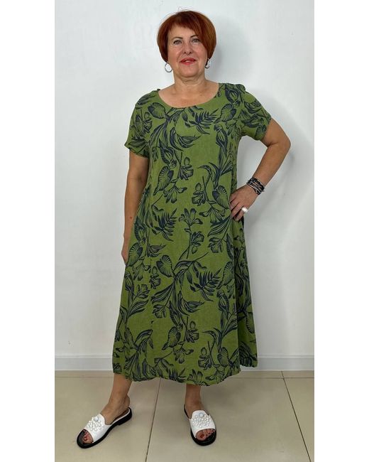 Made in Ital Платье зеленое