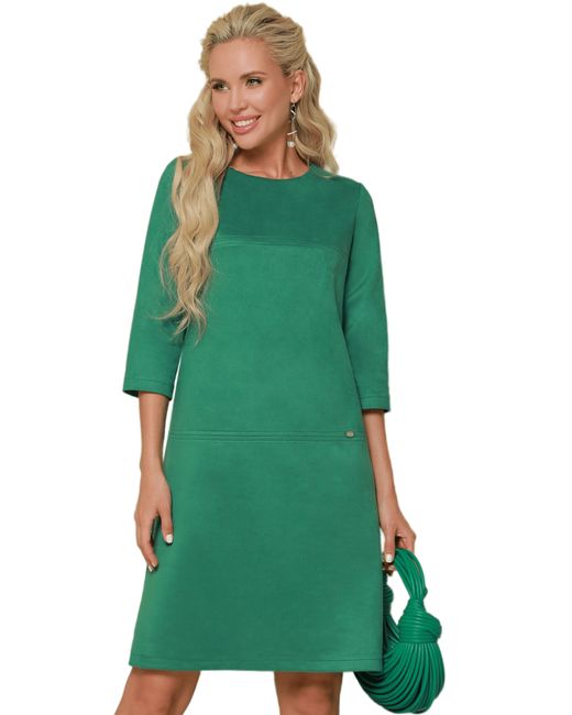 DSTrend Платье Модные веяния зеленое
