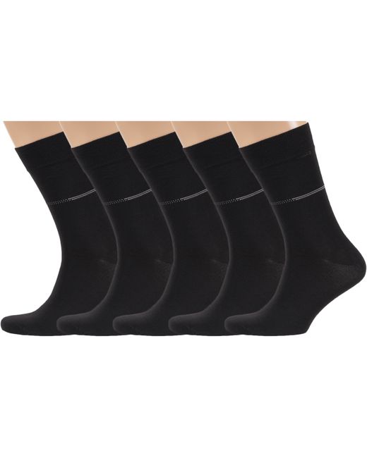 RuSocks Комплект носков мужских 5-М-216 черных 44-45