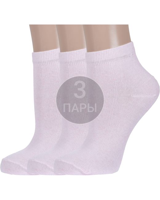 Борисоглебский трикотаж Комплект носков женских 3-6С989 розовых