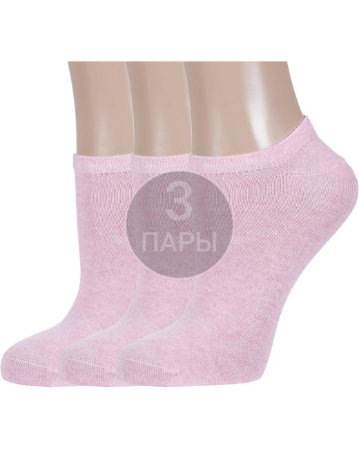 Борисоглебский трикотаж Комплект носков женских 3-6С733 розовых