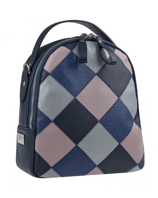 Franchesco Mariscotti Сумка-рюкзак 1-4502 синяя 25х22х9 см