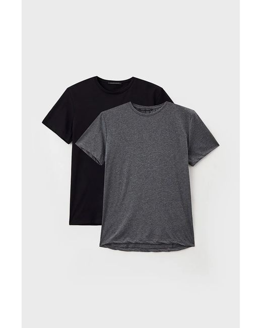 Trendyol Комплект футболок мужских TMNSS19BO0074 черных