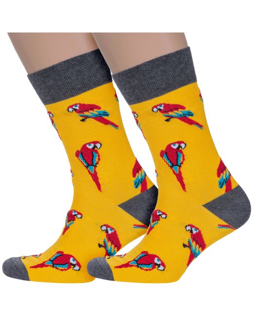 Para Socks Комплект носков мужских желтых