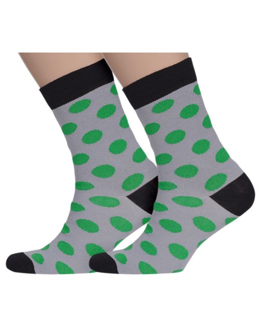 Хох Комплект носков унисекс 2-XF серых зеленых черных