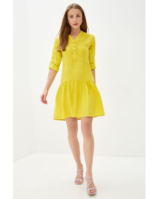 Baon Платье B450072 желтое