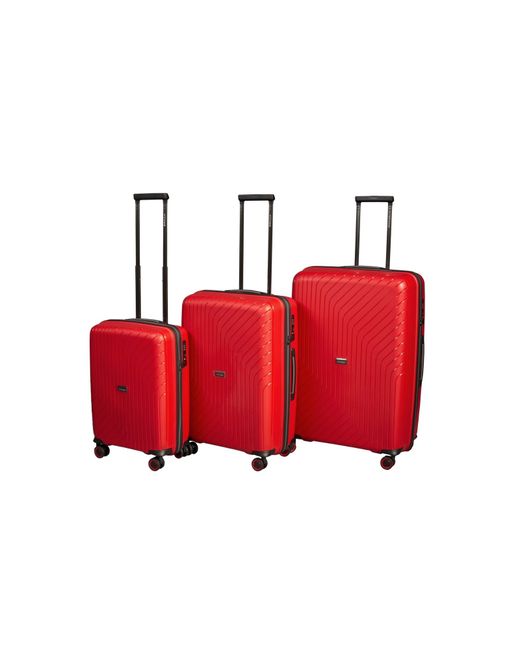 L'Case Комплект чемоданов Madrid red
