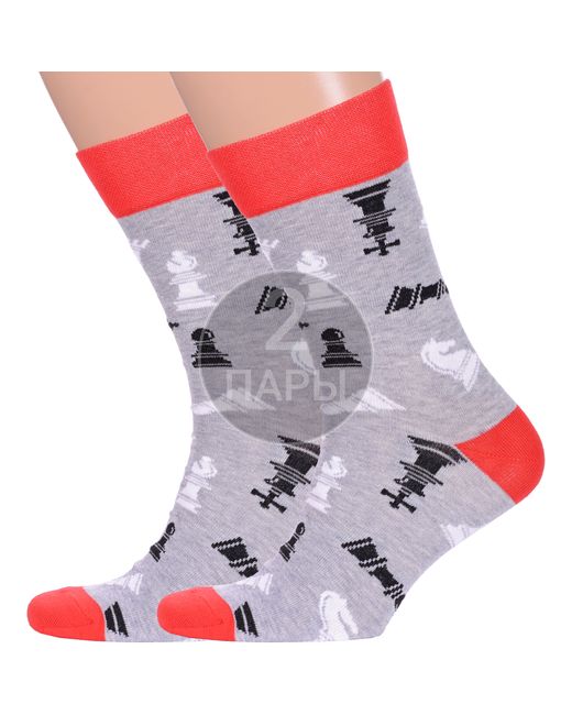 Para Socks Комплект носков мужских 2-FS7 серых 2 пары