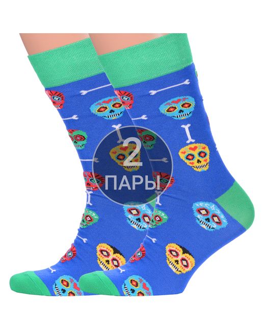 Para Socks Комплект носков мужских 2-FS8 синих 2 пары