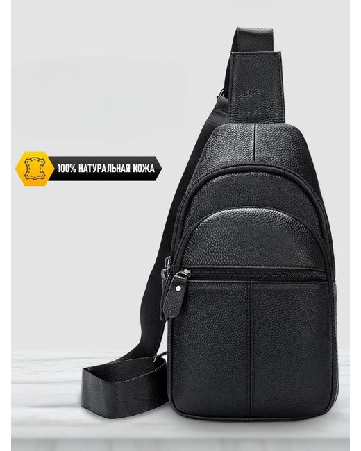Vintage Bags Сумка-слинг унисекс mod3 черная 30х17х5 см