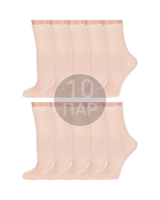 Para Socks Комплект носков женских 10-L1 бежевых 10 пар