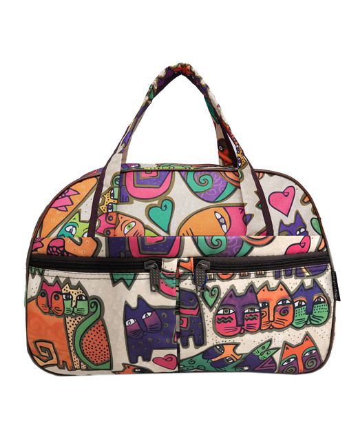 Bags-Art Дорожная сумка унисекс LM 40-48 оранжевая/зеленая 30x41x20 см
