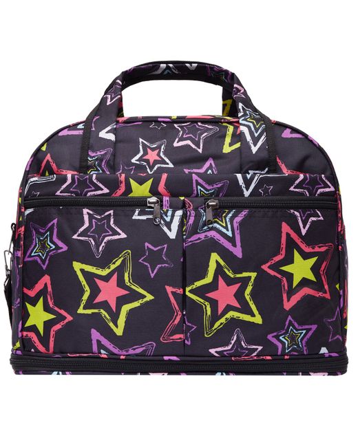Bags-Art Дорожная сумка унисекс LM 40-48 черная/красная 48x33x25 см