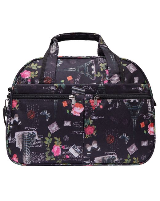 Bags-Art Дорожная сумка унисекс LM 40-48 черная/красная 30x41x20 см