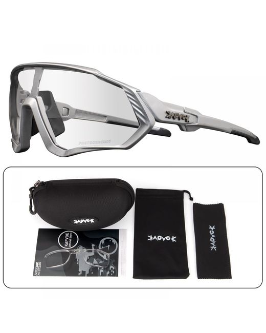 Kapvoe Спортивные солнцезащитные очки PC-KE9408-1LENSDS прозрачные
