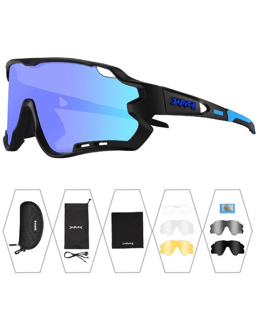 Kapvoe Спортивные солнцезащитные очки KEBRDS синие