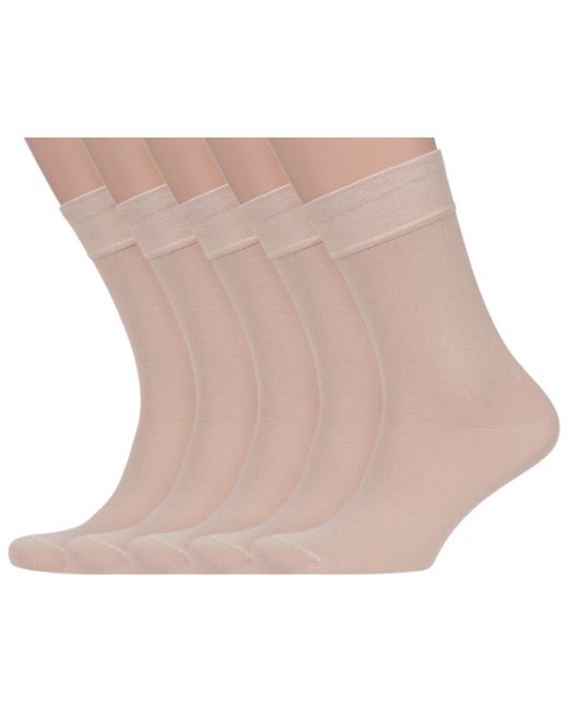 Lorenzline Комплект носков мужских 5-К1 бежевых