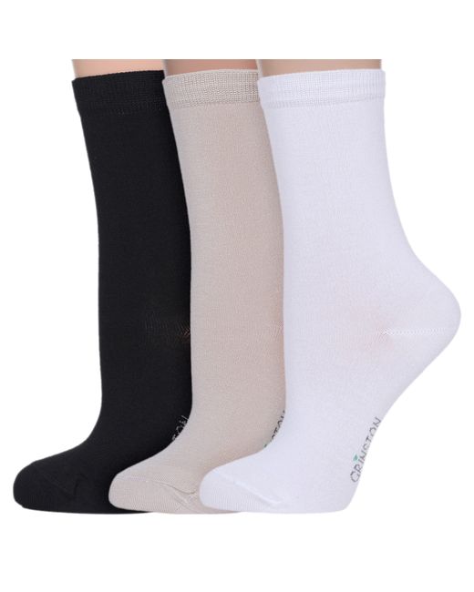 Grinston socks Комплект носков женских 3-17D2 разноцветных