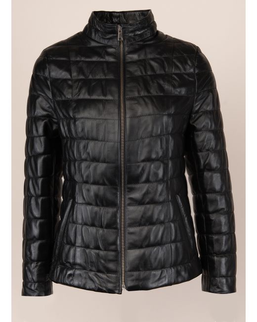 Каляев Кожаная куртка 156060 черная
