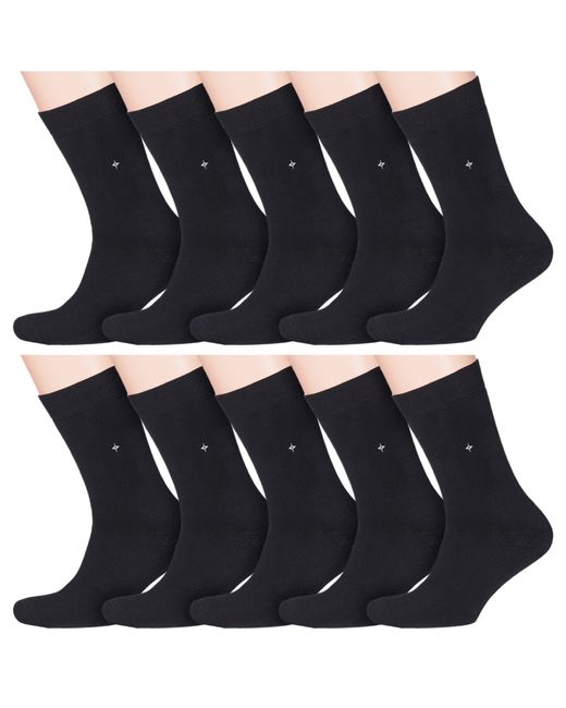 RuSocks Комплект носков мужских 10-М-188 черных