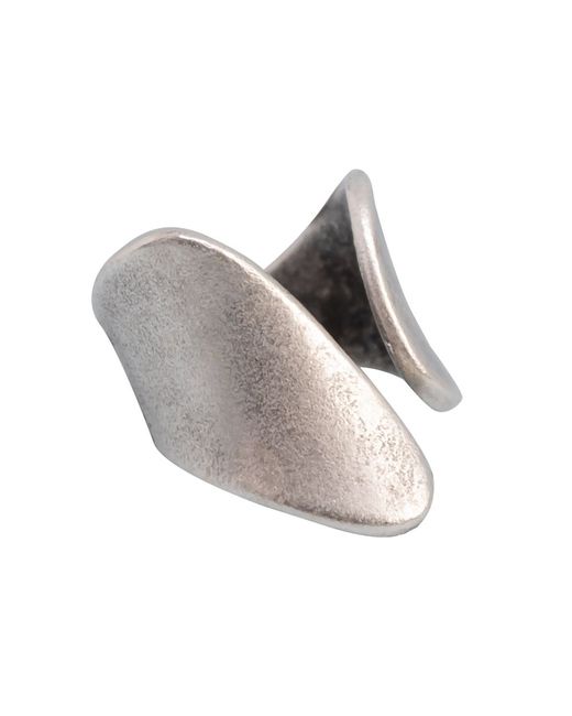 Otokodesign Кольцо бижутерное Гнутый металл серебристое р.OS